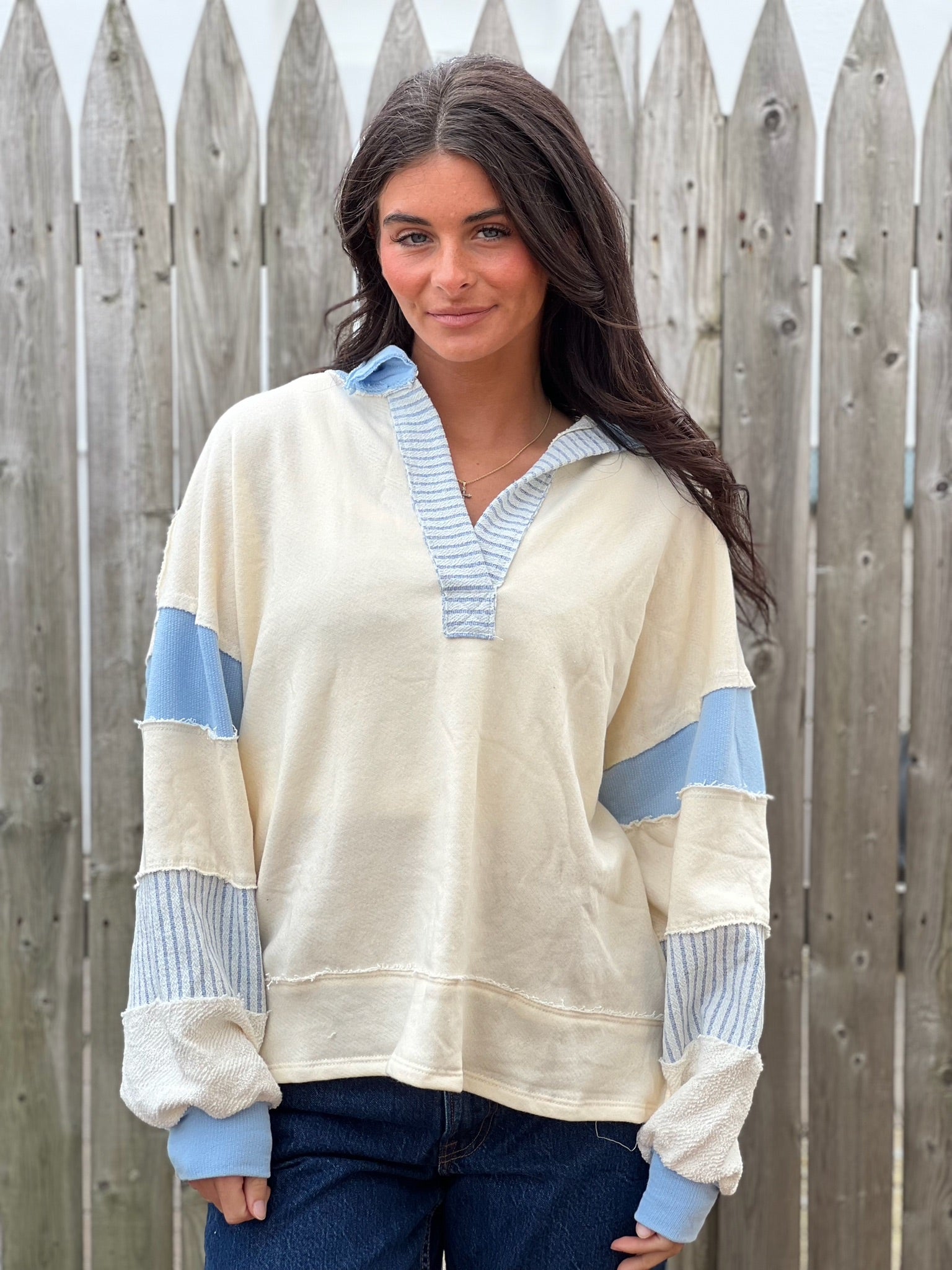 Colorblock Long Sleeve Top