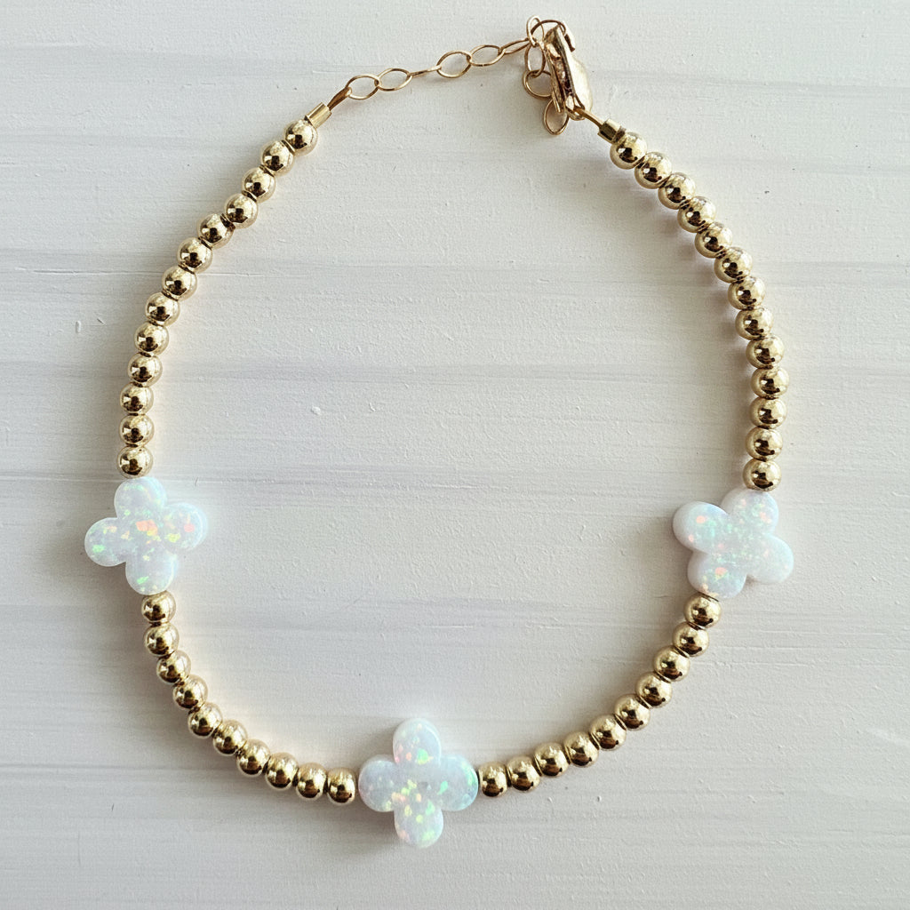 Triple Medium Clover Bracelet