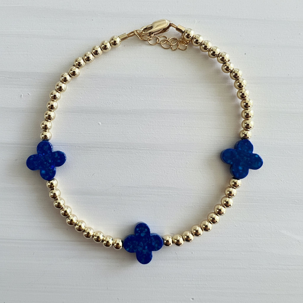 Triple Medium Clover Bracelet