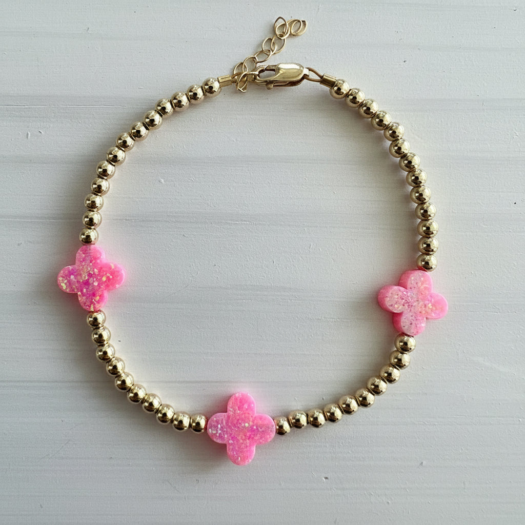 Triple Medium Clover Bracelet