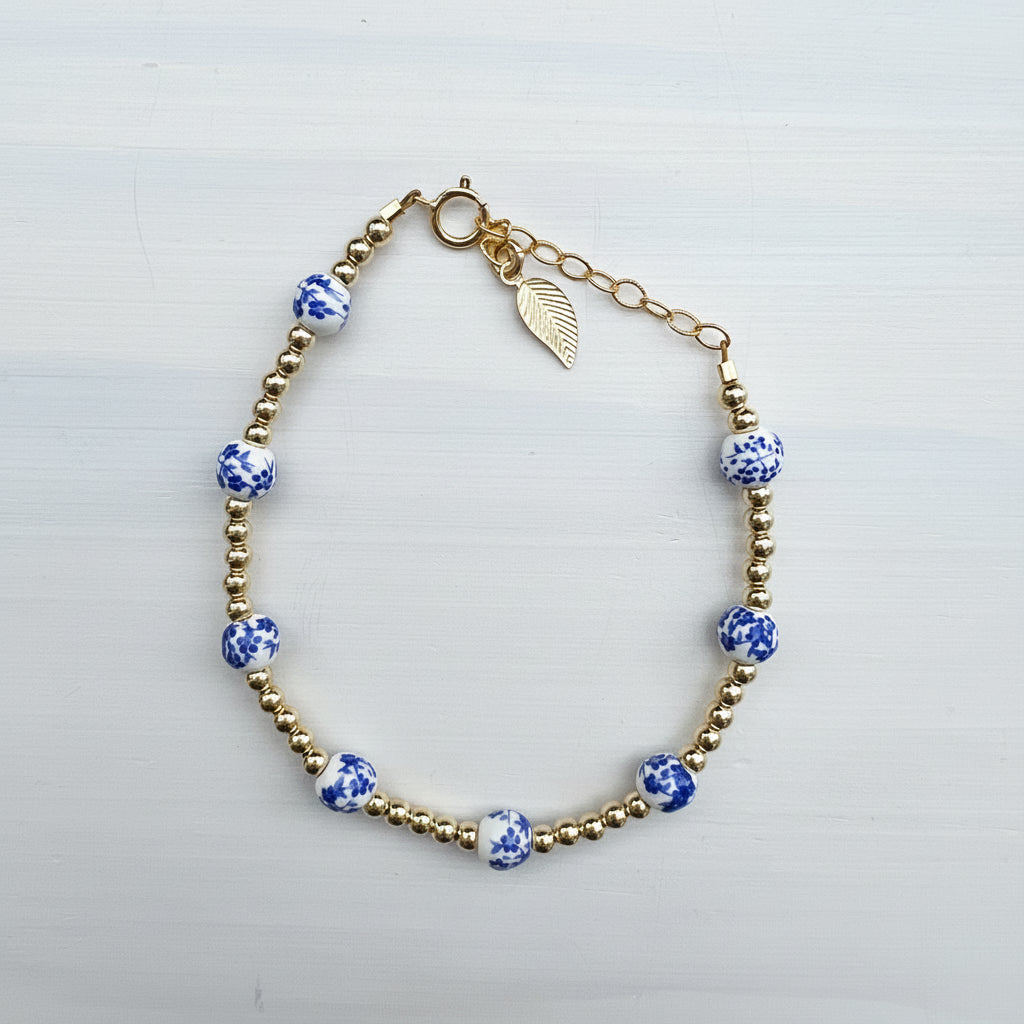 Multi Floral Bead Bracelet