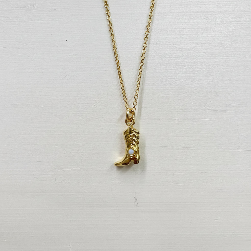Cowboy Boot Necklace