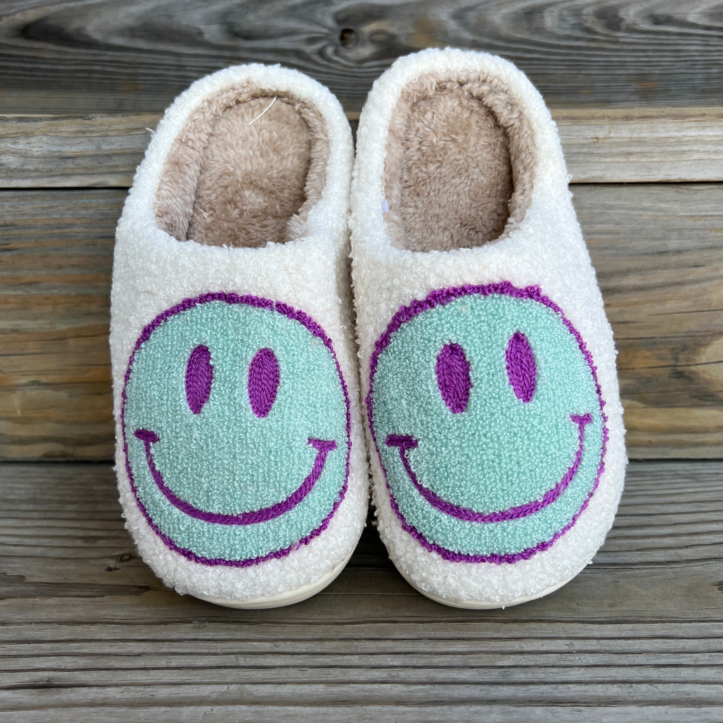 Smiley Face Cozy Slippers