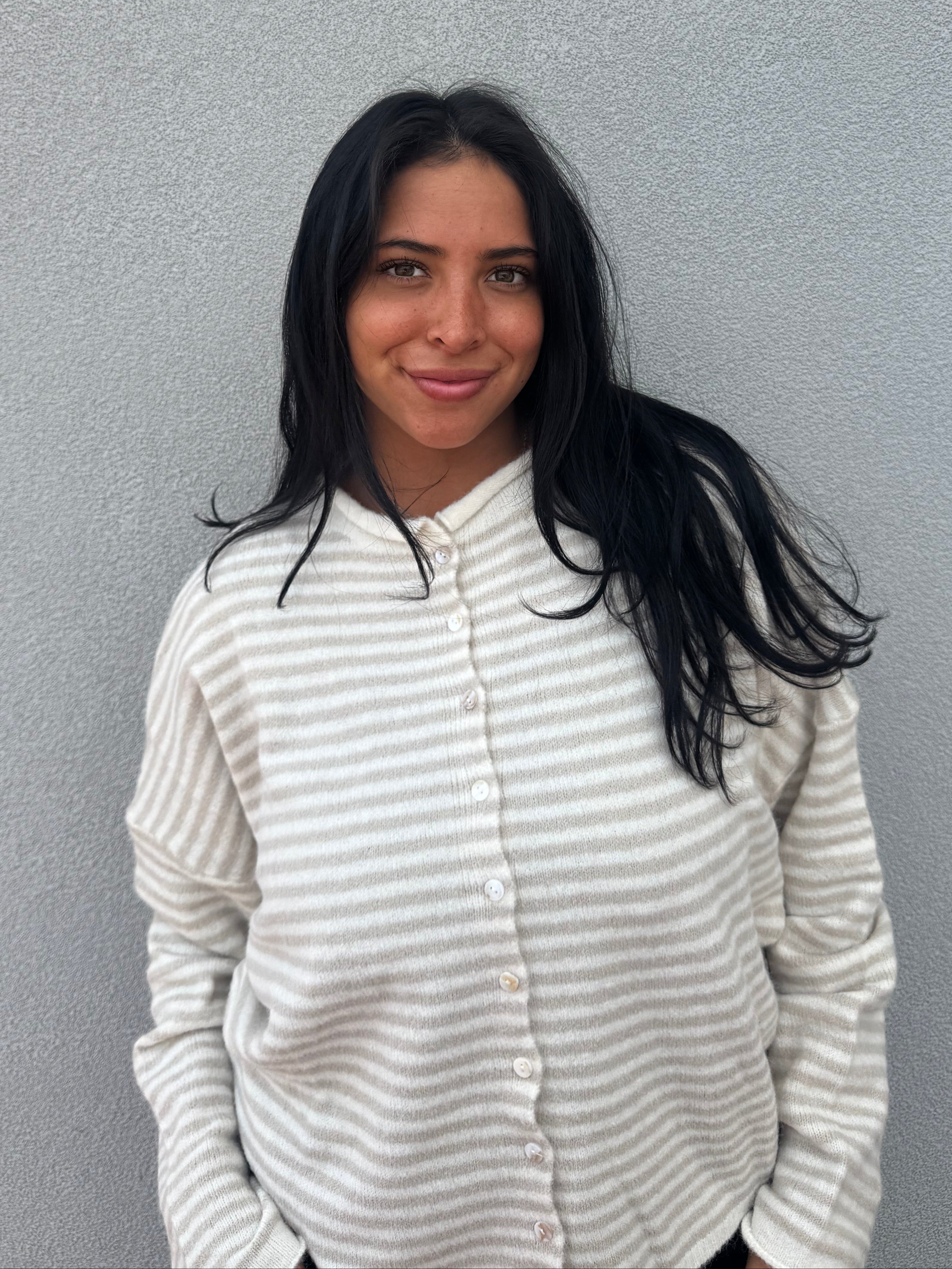 Thin Striped Cardigan