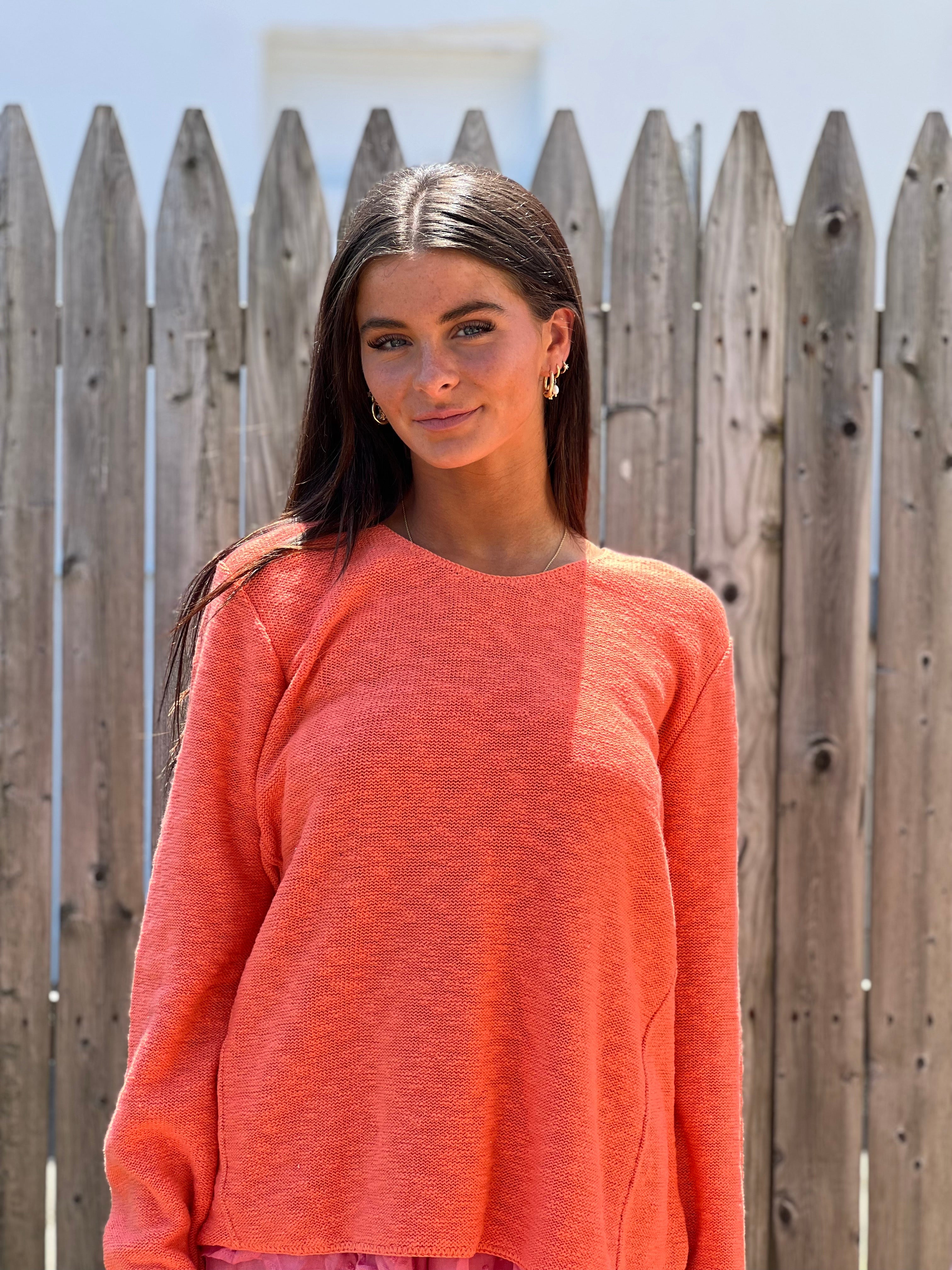 Crewneck Knit Sweater- Brights