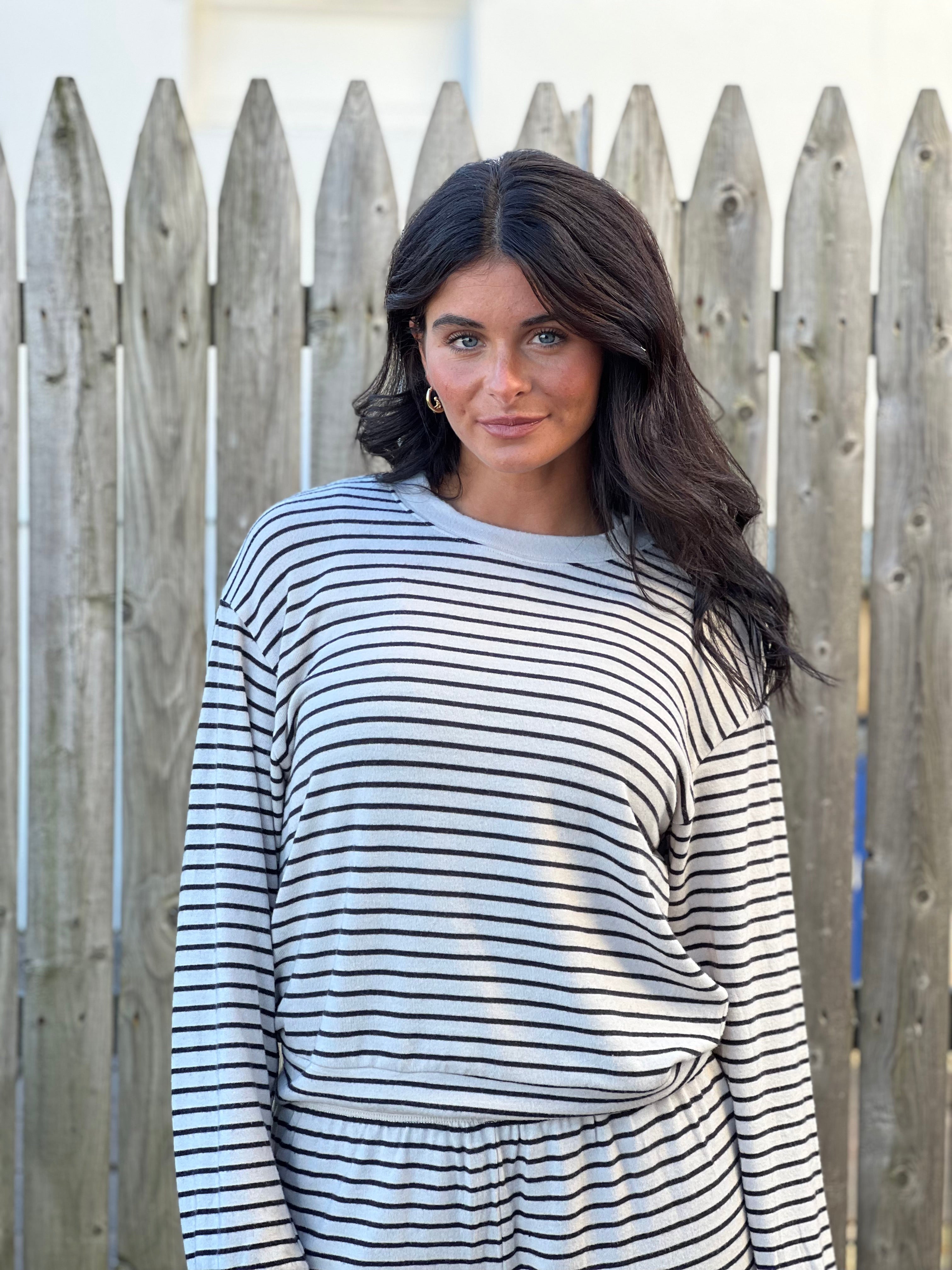 Luxe Knit Stripe Long Sleeve