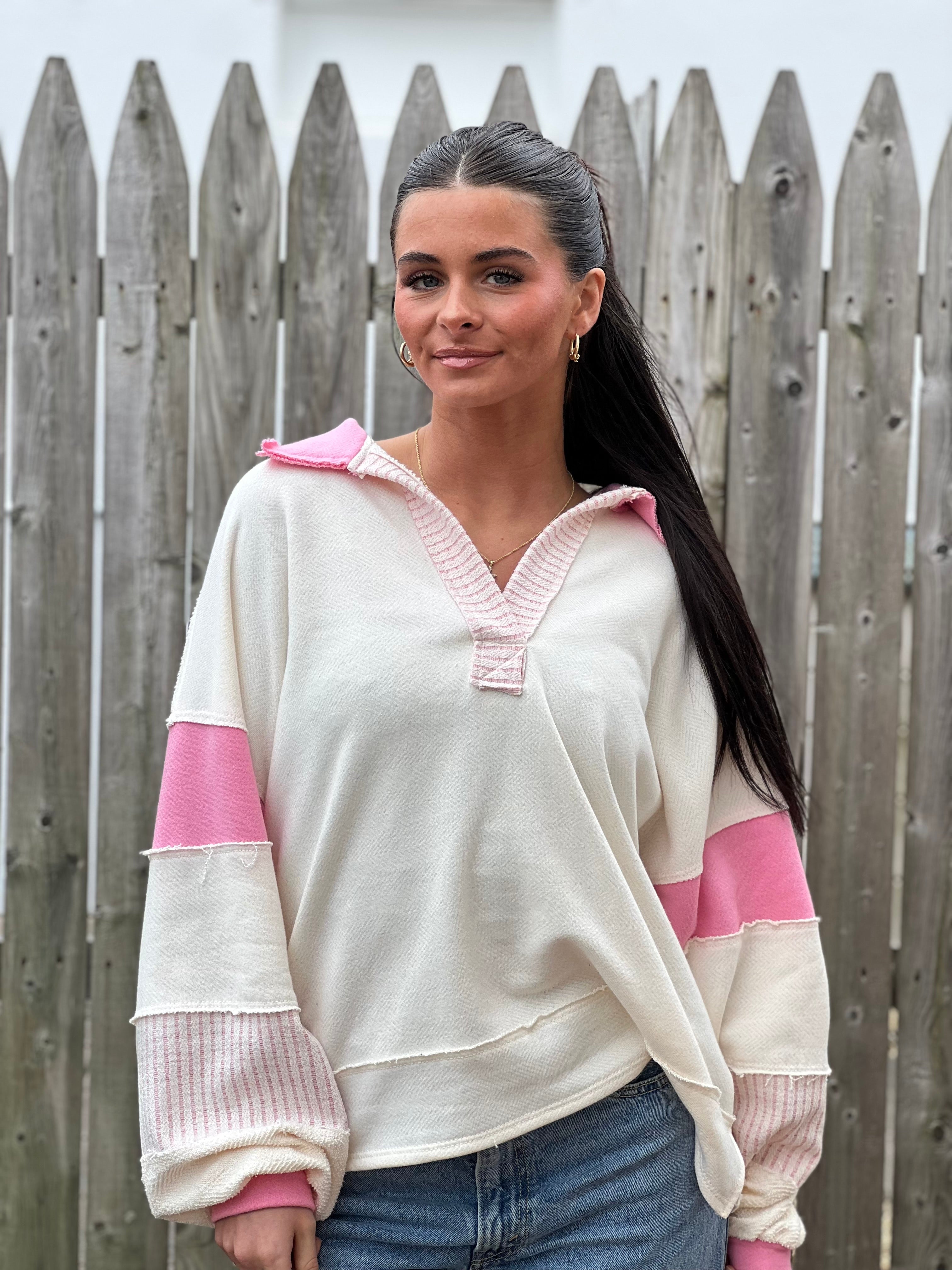 Colorblock Long Sleeve Top