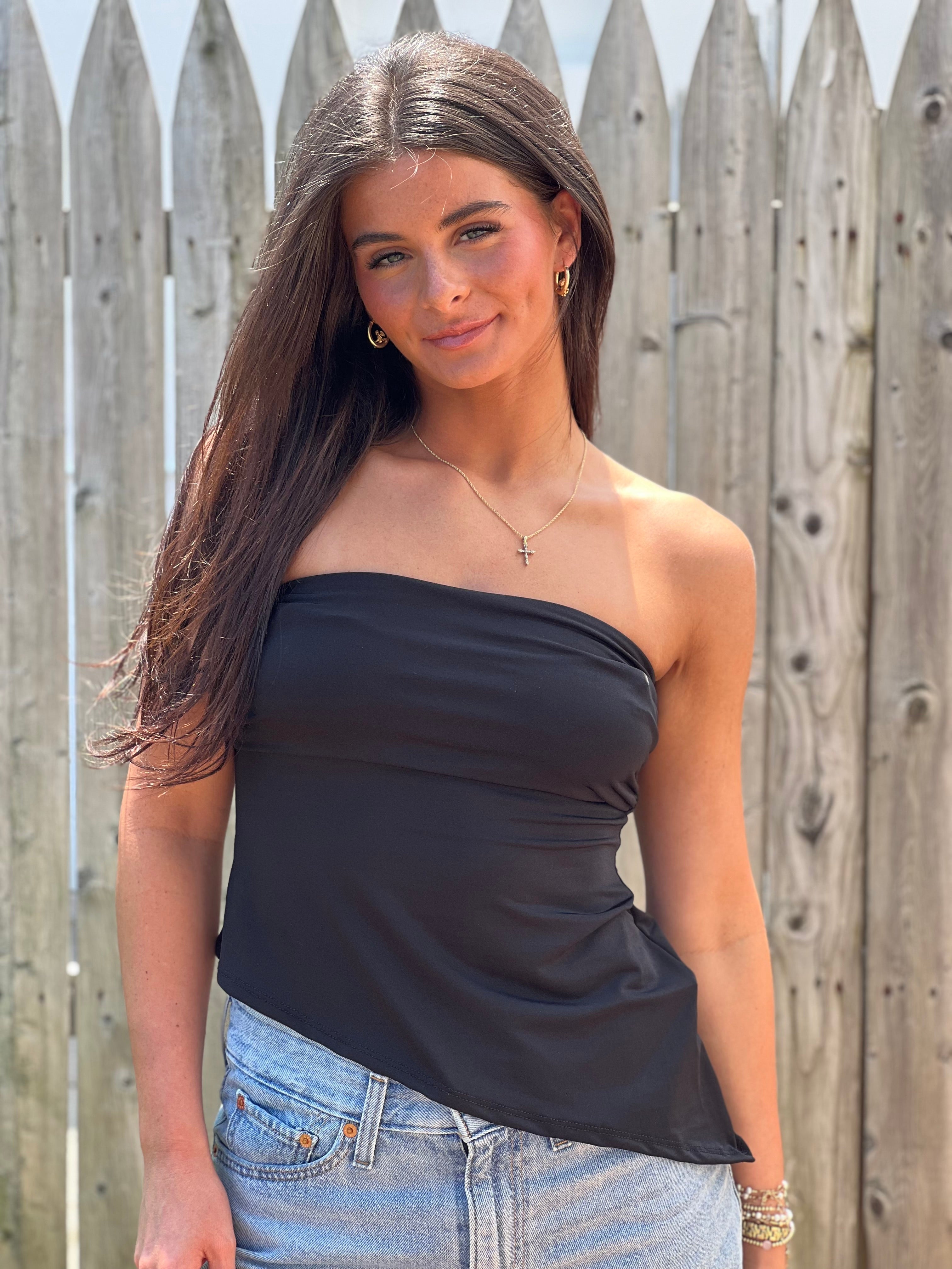 Asymmetrical Tube Top