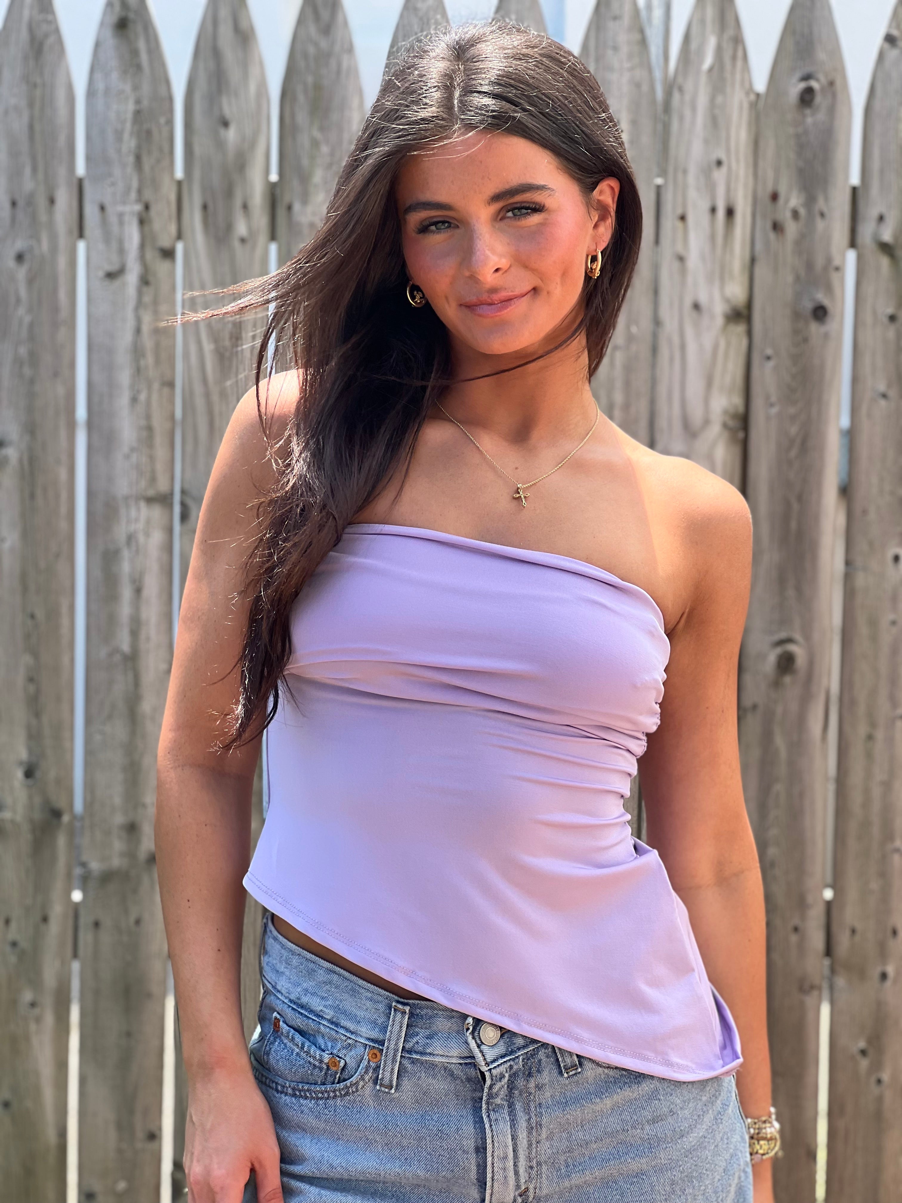 Asymmetrical Tube Top