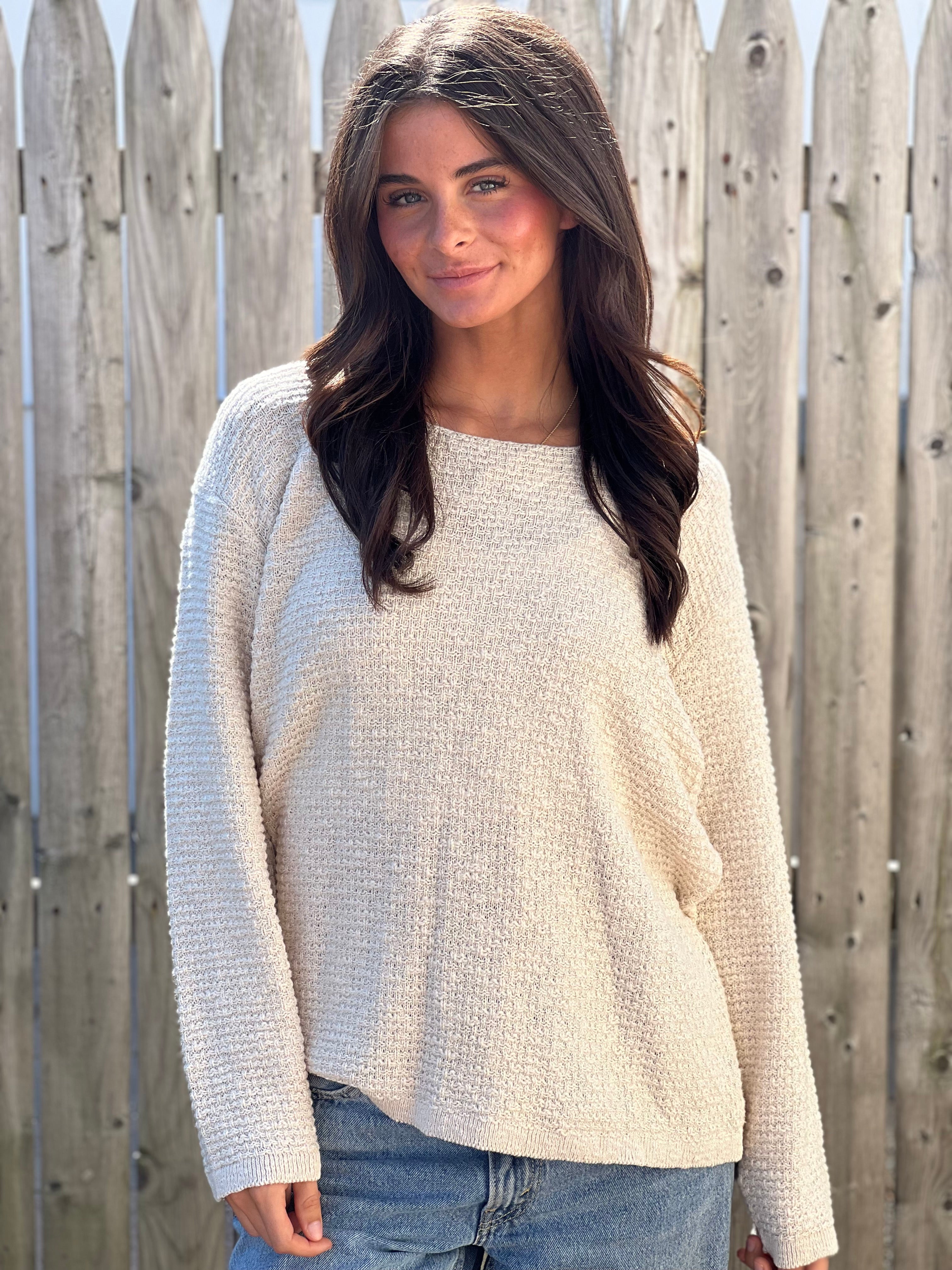 Tuck Stitch Sweater