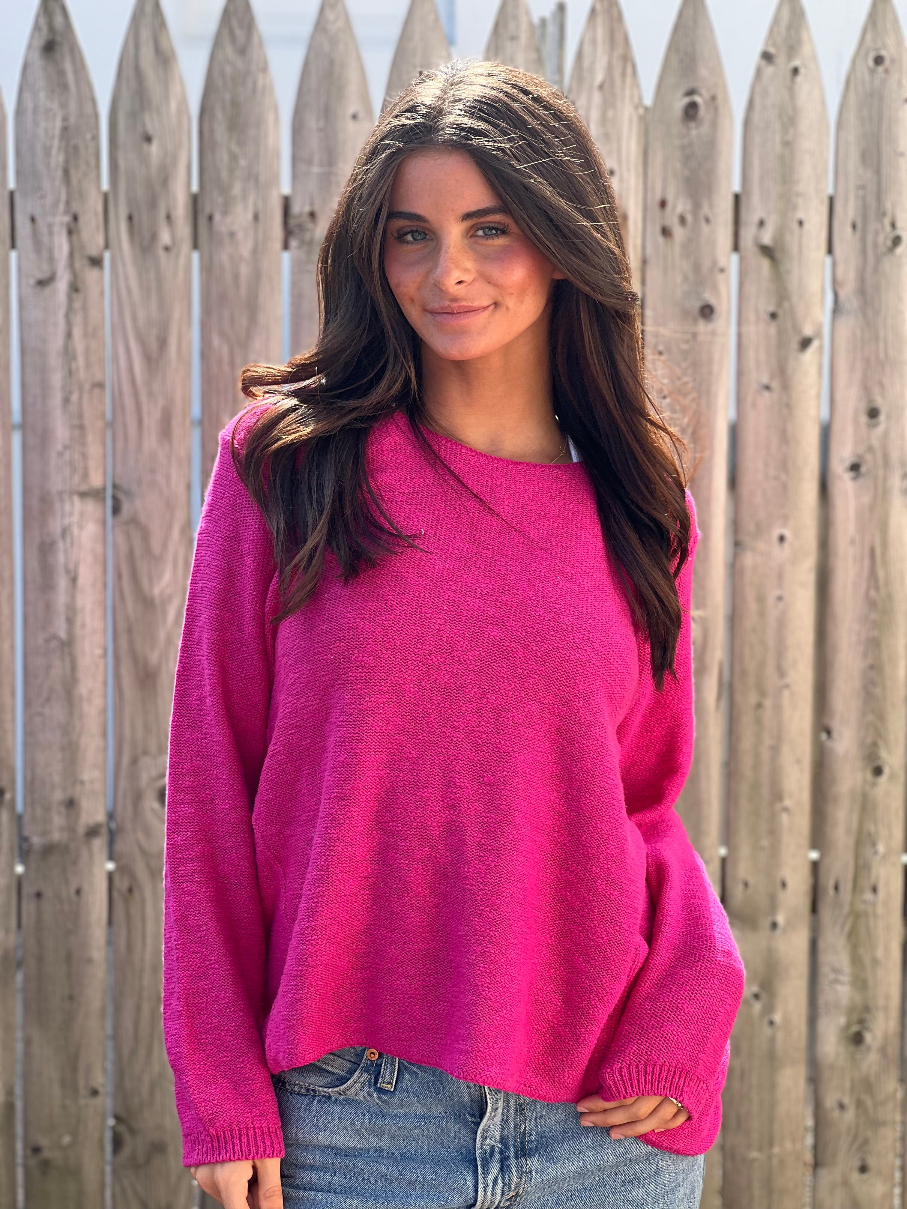 Crewneck Knit Sweater- Brights