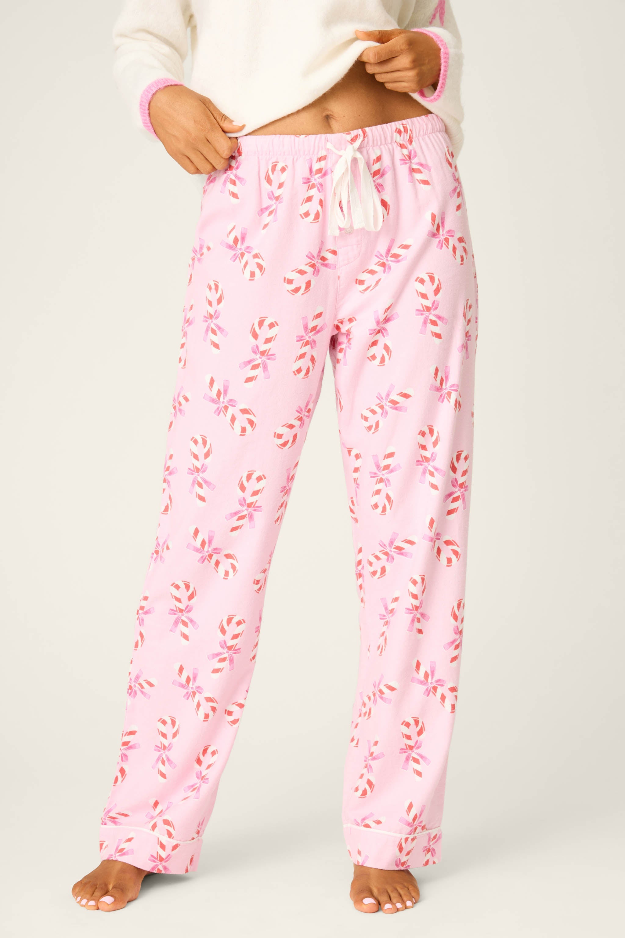 PJ Salvage Flannel Candy Cane Pants