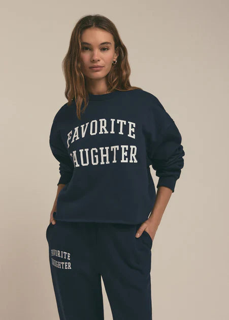 Favorite Daughter The Cropped Collegiate Sweatshirt