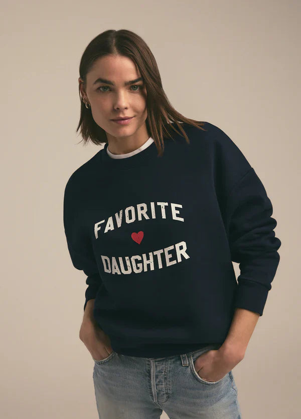 Favorite Daughter Heart Logo Sweatshirt